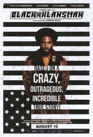 Poster: John David Washington in front of a black and white, upside down American flag