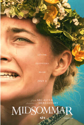 Poster: Charlotte Pugh looking terrified with a flower crown