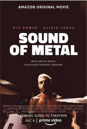Poster: Riz Ahmed playing the drums