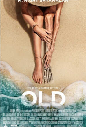 Poster: Woman's decaying legs on beautiful beach